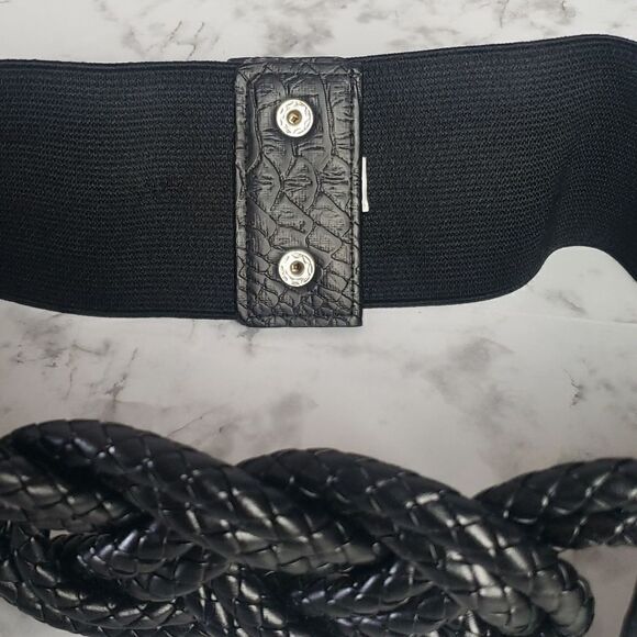 Black Woven Belt‎